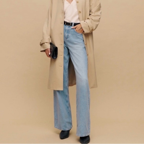Reformation Cary High Rise Slouchy Wide Leg Jean in Bowen - Picture 1 of 7